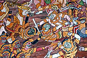 Detail from a mural painting with a 'Ramakien' motif - Thai version of the Indian Ramayana - from the temple complex of the Emerald Buddha, Bangkok (late 18th century) 